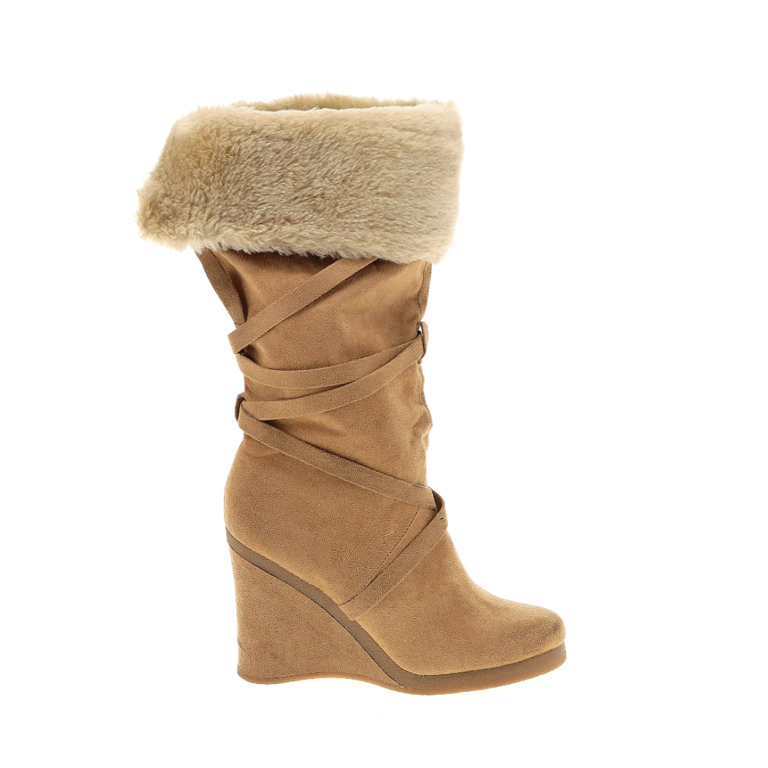Wedge Boots with tha Fur