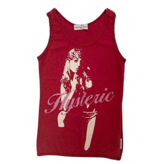 Hysteric Glamour "His Girl" Glitter Knit Tank